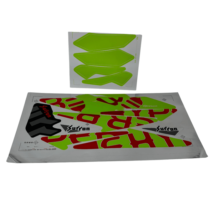 Hyper Bee Sticker Kit Hyper Bee Decal Set (Green & Red) — Surron Canada