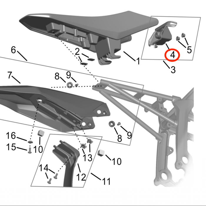 Hyper Bee Front Seat Guard - Surron Canada