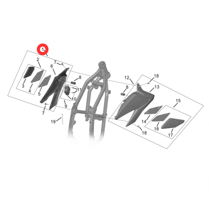 Hyper Bee Front Shroud (Left) - Surron Canada