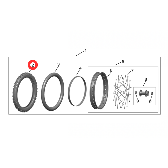 Hyper Bee Front Tire 60/100 - 14 (14") - Surron Canada