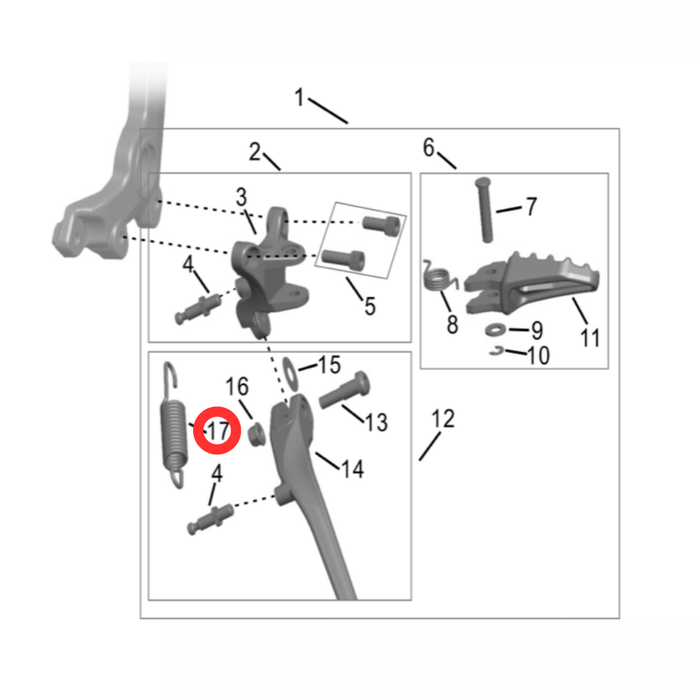 Hyper Bee Kickstand Spring - Surron Canada