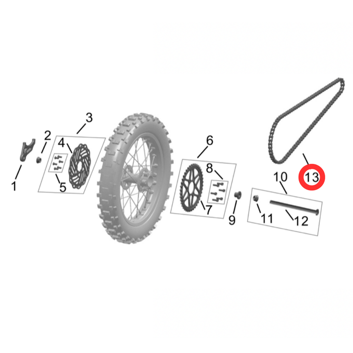 Hyper Bee O - Ring Chain (92 link, 37t sprocket) - Surron Canada