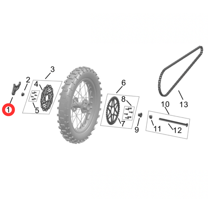 Hyper Bee Rear Brake Caliper Bracket - Surron Canada
