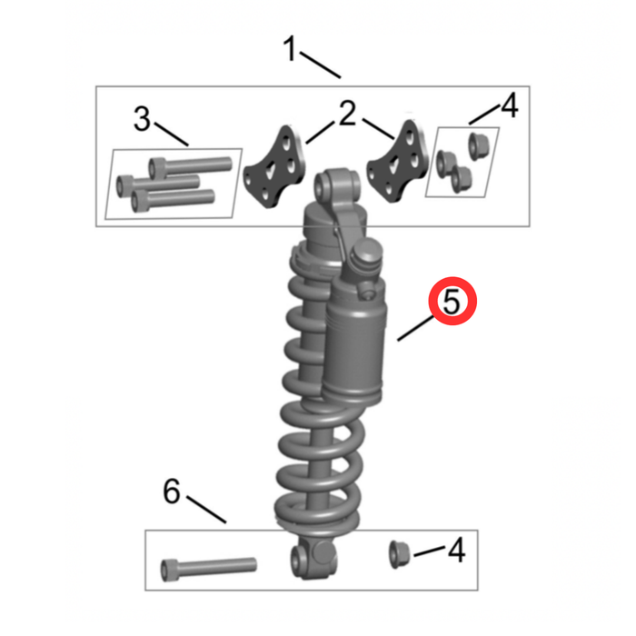 Hyper Bee Rear KKE Shock Absorber - Surron Canada