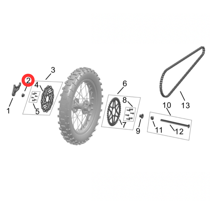 Hyper Bee Rear Wheel Bushing (Left) - Surron Canada