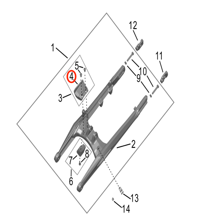 Hyper Bee Swingarm Top Protection Block Set - Surron Canada