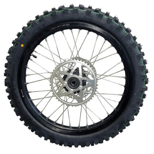 Light Bee 18" Rear Wheel Assembly with Brake Disc, Sprocket, & Tire - Surron Canada