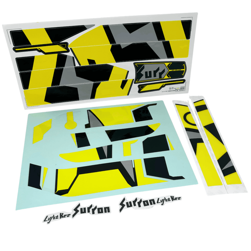Light Bee Decals/Sticker Kit - Carbon Black/ Sage Green Frame - Surron Canada