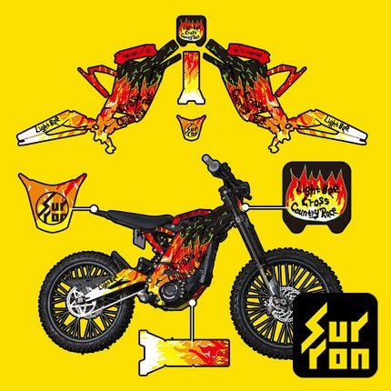 Light Bee Decals/Sticker Kit - Pyro Rider - Surron Canada
