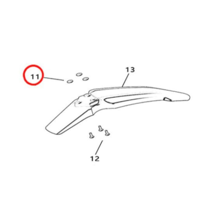 Light Bee Front Fender Mounting Flanging Bush (KKE & DNM)  - Surron Canada