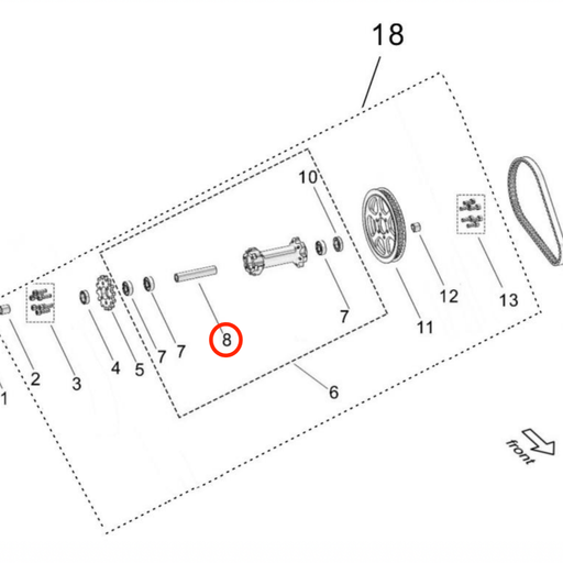 Light Bee Inner Jackshaft Bushing - Surron Canada