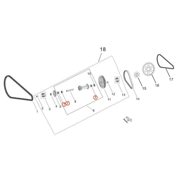 Light Bee Jackshaft / Swingarm Bearing - Surron Canada
