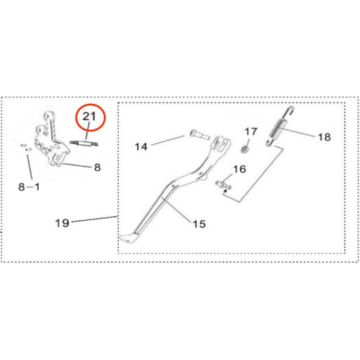 Light Bee Kickstand Pin "A" - Surron Canada