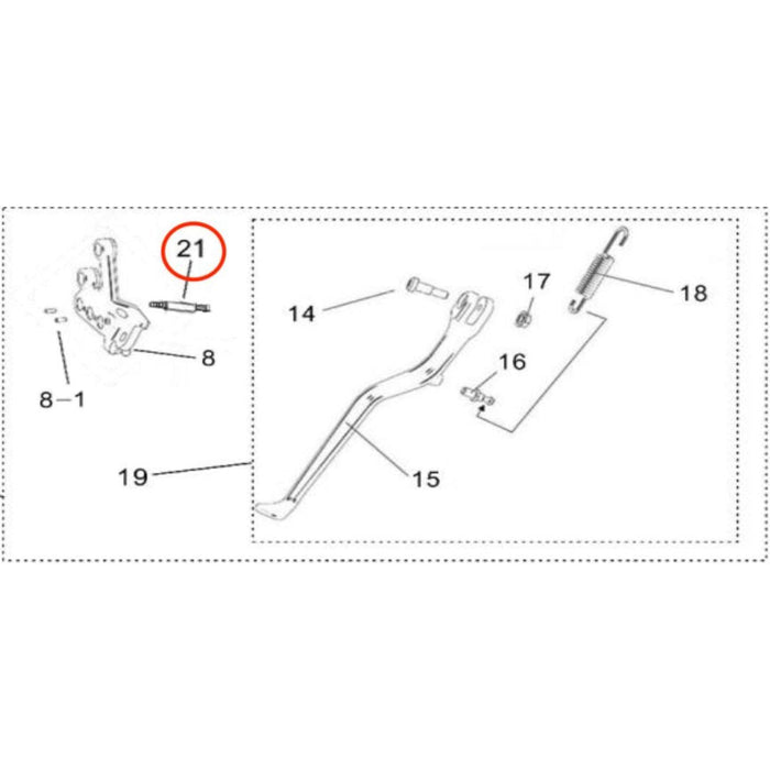Light Bee Kickstand Pin "A" - Surron Canada