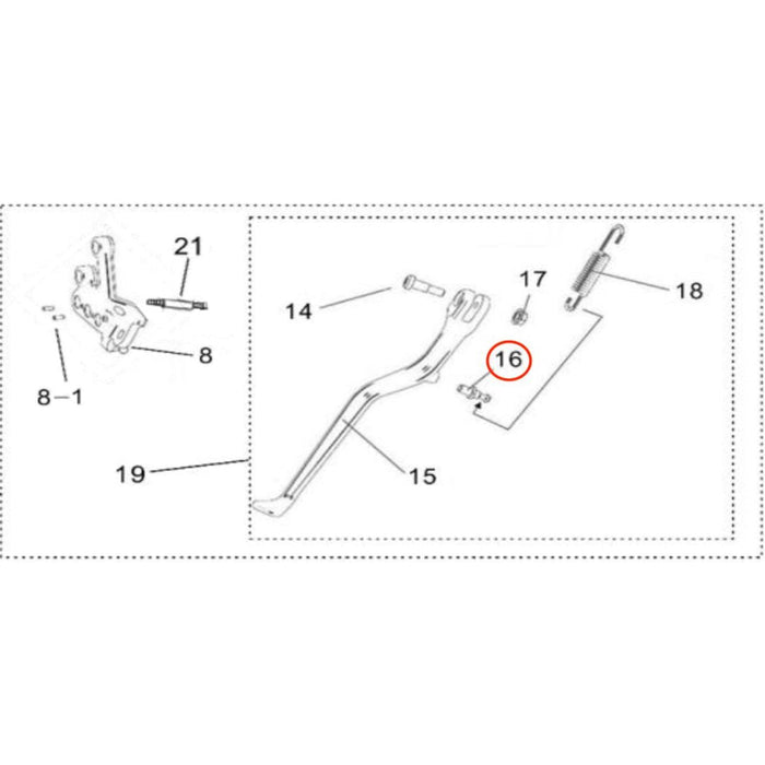 Light Bee Kickstand Pin "B" - Surron Canada