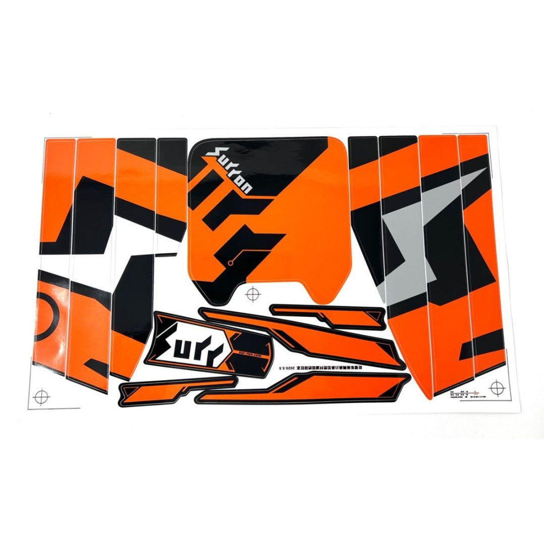 Light Bee Decals/Sticker Kit - Orange & Black — Surron Canada