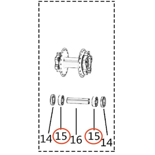 Light Bee Rear Wheel Hub Bearing - Surron Canada