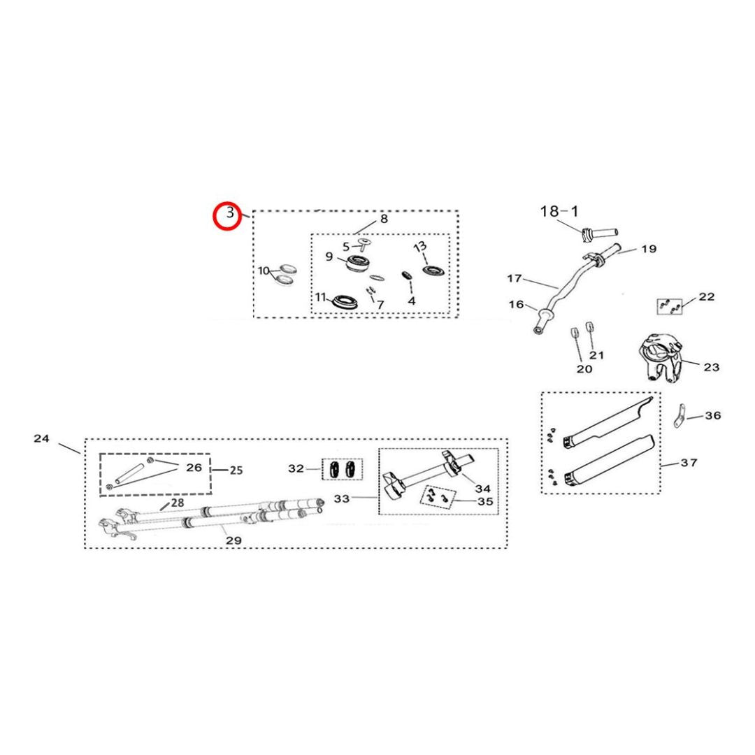 Upgraded Roller Fork Bearing Kit For Sur Ron Light Armenia - View #8