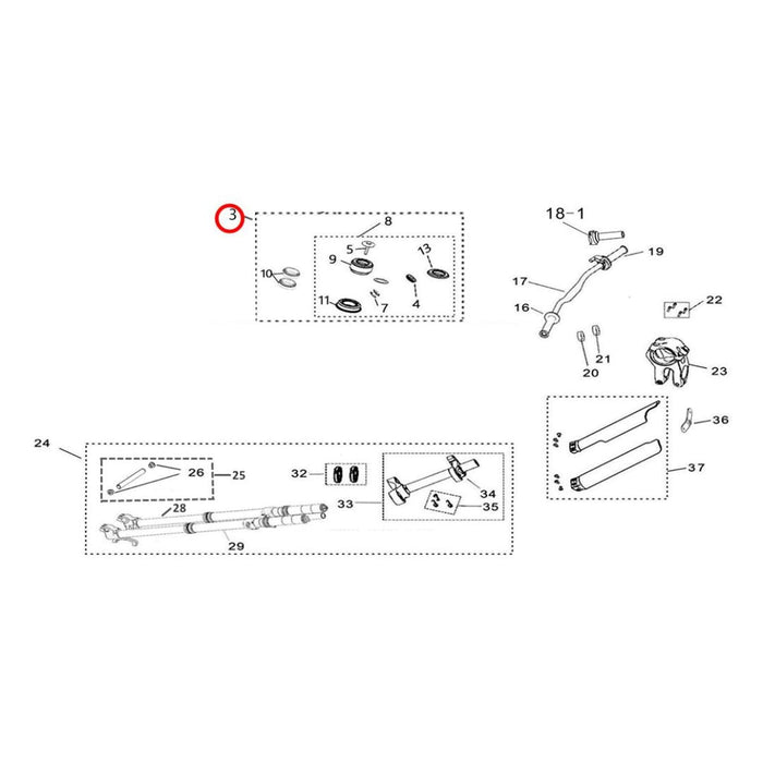 Light Bee Tapered Roller Bearing Steering Headset - Surron Canada