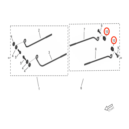 Storm Bee Battery Support Rod Bushing (REAR) - Surron Canada