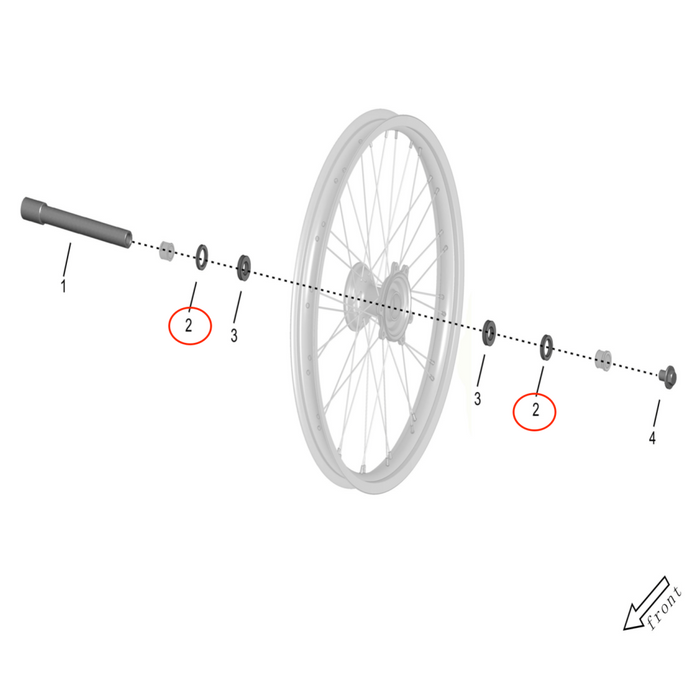 Storm Bee Front Wheel Hub Seal - Surron Canada