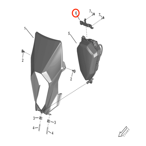 Storm Bee Headlight Installation Bracket - Surron Canada