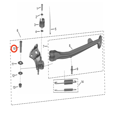 Storm Bee Kickstand Axle Pin - Surron Canada