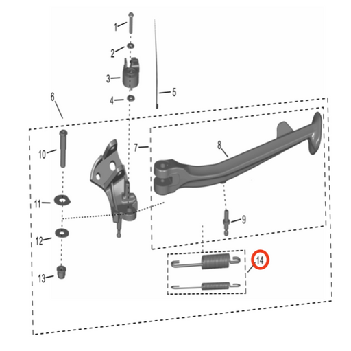 Storm Bee kickstand spring set - Surron Canada