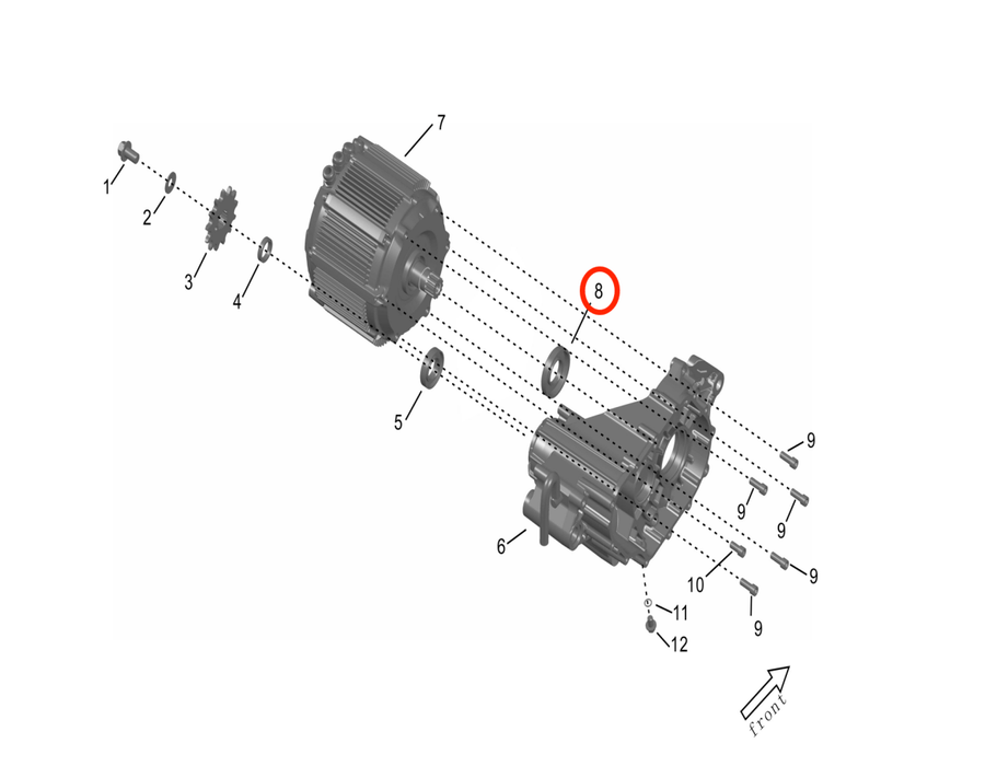 Storm Bee Motor Shaft Seal - Surron Canada