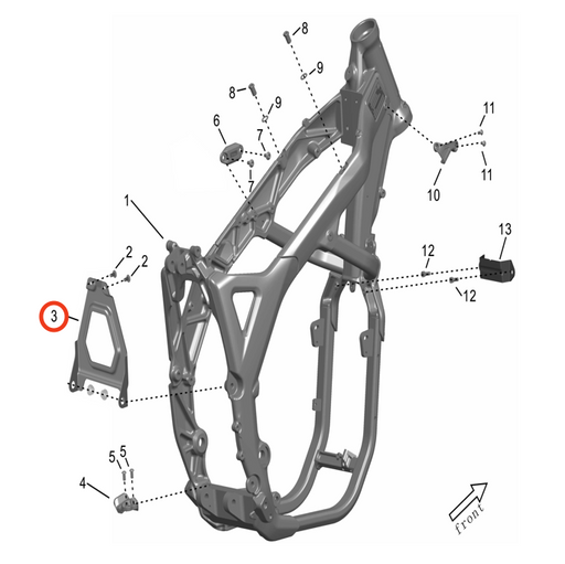 Storm Bee Rear Battery Plate - Surron Canada