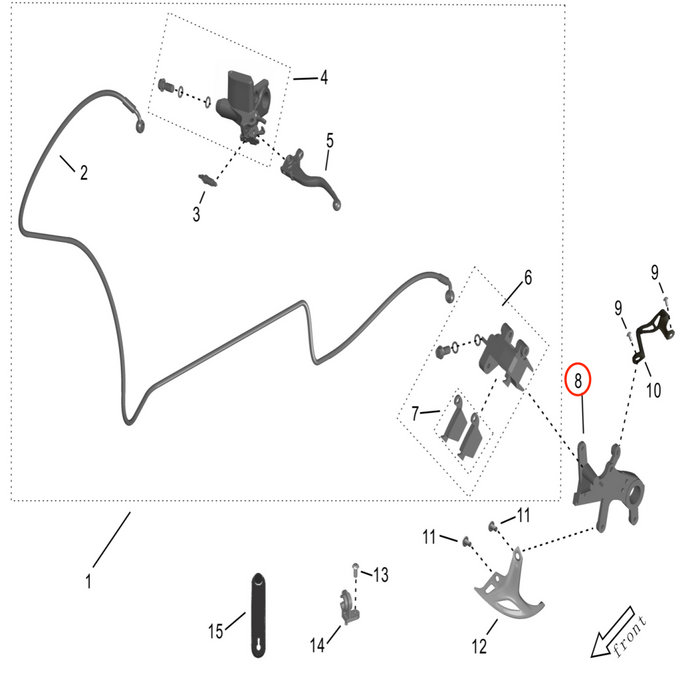 Storm Bee Rear Brake Caliper Bracket - Surron Canada