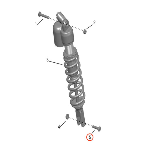 Storm Bee Rear KKE Shock Axle Bolt (BOTTOM) - Surron Canada