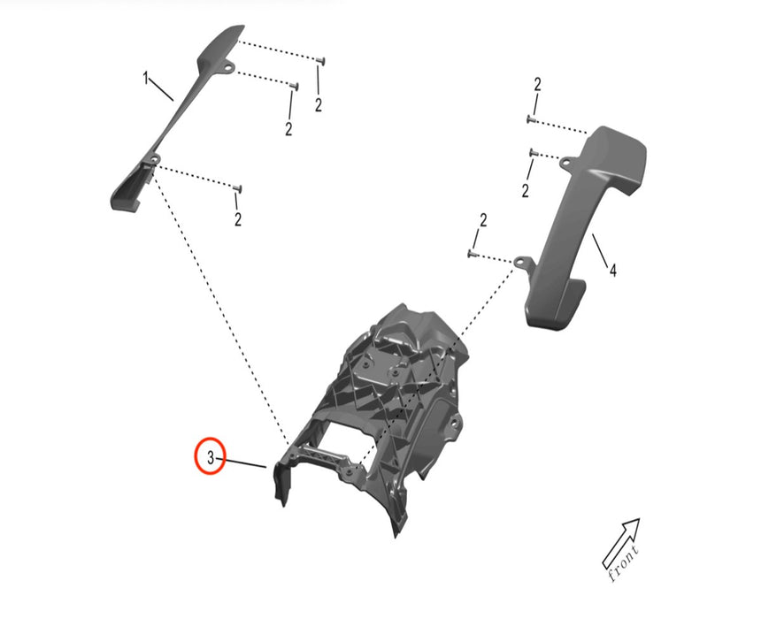 Storm Bee Seat Front Support - Surron Canada