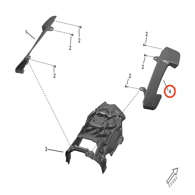 Storm Bee Seat Support Cover (RIGHT) - Surron Canada