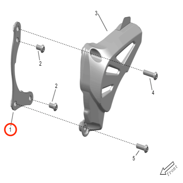 Storm Bee Sprocket Cover Bracket - Surron Canada