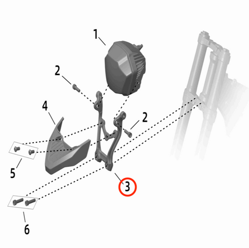 Ultra Bee Headlight Bracket - Surron Canada