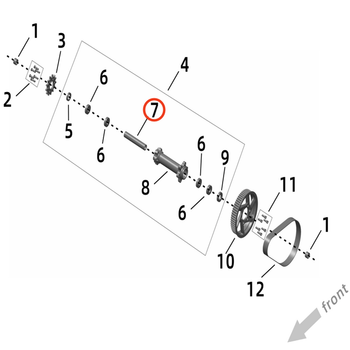 Ultra Bee Jackshaft Inner Bushing - Surron Canada