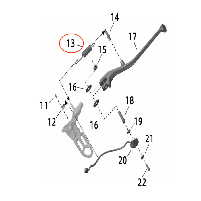 Ultra Bee Kickstand Spring - Surron Canada