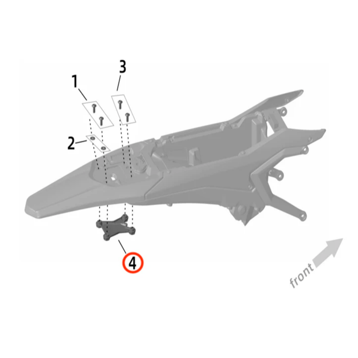 Ultra Bee Rear Fender Bottom Cover - Surron Canada