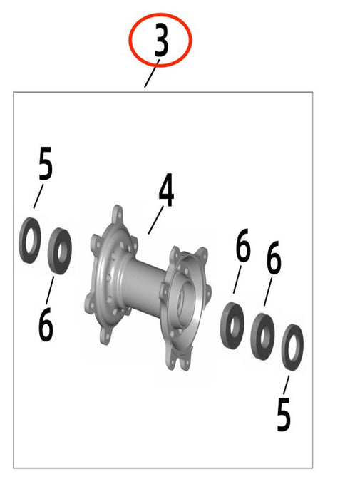 Surron Rear Hub Ultra Bee Rear Wheel Hub Assembly — Surron Canada