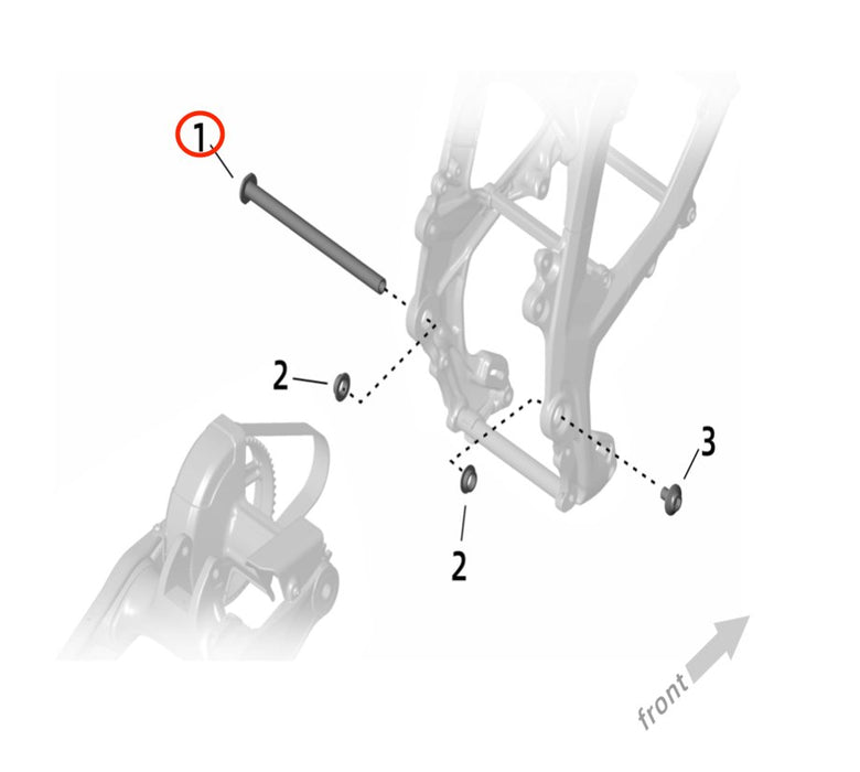 Ultra Bee Swingarm Pivot Shaft - Surron Canada