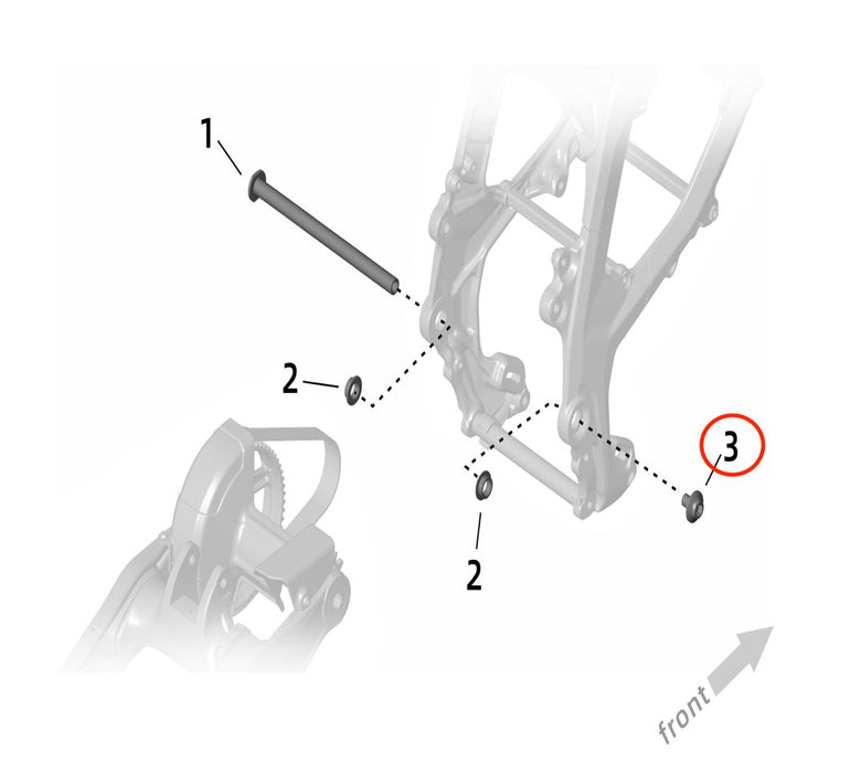 Ultra Bee Swingarm Shaft Bolt - Surron Canada