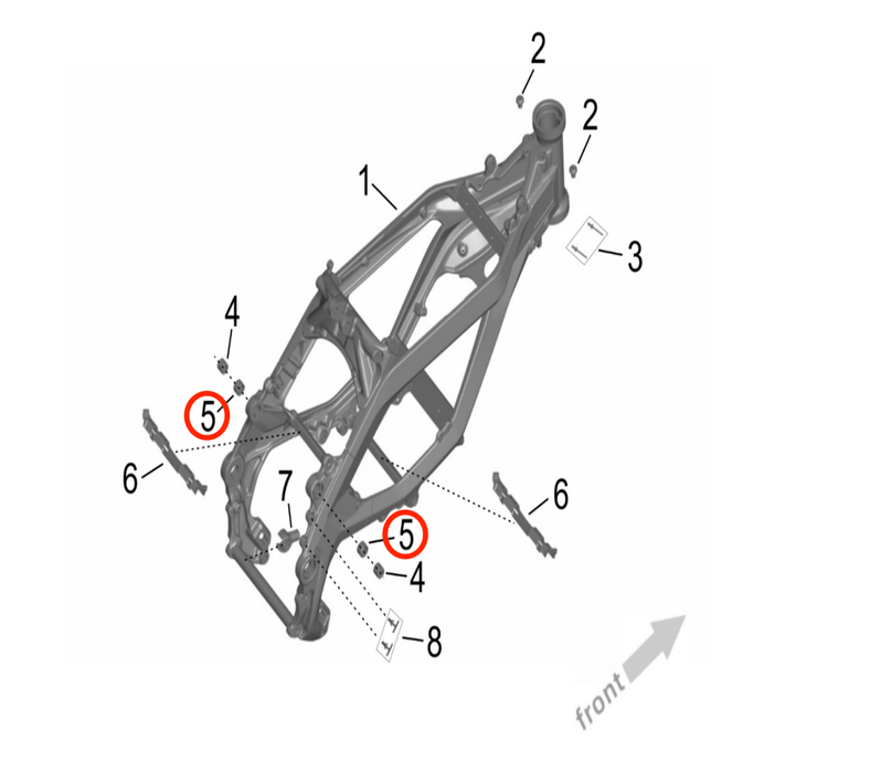 Ultra Bee Triangle Frame Bushing - Surron Canada