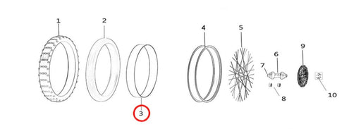 Light Bee Inner Rim Band, Front - Surron Canada