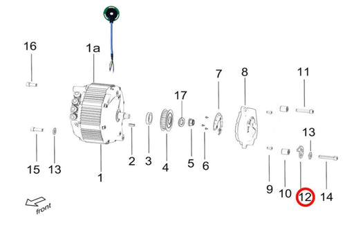 Light Bee Primary Belt Tensioner - Surron Canada